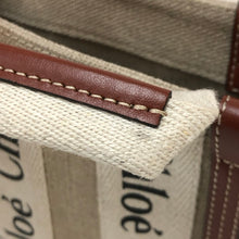 將圖片載入圖庫檢視器 クロエ Chloe Woody 2way ミニトートバッグ ショルダーバッグ ベージュ系【中古】【美品】