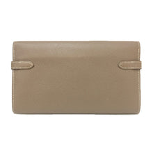 画像をギャラリービューアに読み込む, エルメス HERMES ケリーウォレット ロング ヴォーエプソン シルバー金具 レディース財布 【中古】【美品】