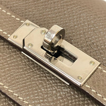 画像をギャラリービューアに読み込む, エルメス HERMES ケリーウォレット ロング ヴォーエプソン シルバー金具 レディース財布 【中古】【美品】