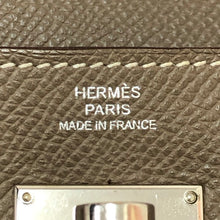 画像をギャラリービューアに読み込む, エルメス HERMES ケリーウォレット ロング ヴォーエプソン シルバー金具 レディース財布 【中古】【美品】