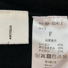 画像をギャラリービューアに読み込む, Antica アンティカ ショート丈 ニット ブラック レディース 【中古】