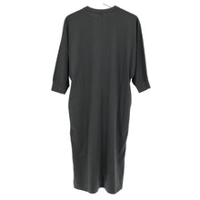 이미지를 갤러리 뷰어에 로드 , UNIQLO ユニクロ ドルマンスリーブ 7分袖 ワンピース コットン グレー レディース 【中古】