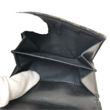 画像をギャラリービューアに読み込む, Christian Dior クリスチャンディオール トロッター サドル 三つ折り財布 キャンバス ネイビー レディース 【中古】