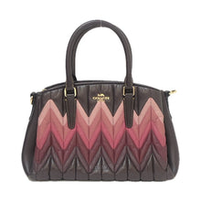 画像をギャラリービューアに読み込む, COACH コーチ ハンドバッグ レザー ブラウン レディース 【中古】