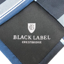 画像をギャラリービューアに読み込む, BLACK LABELCRESTBRIDGE ブラックレーベル・クレストブリッジ ネクタイ シルク ブルー メンズ 【中古】