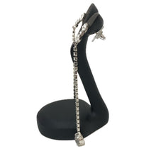 画像をギャラリービューアに読み込む, シャネル CHANEL ロングピアス ココマーク ラインストーン B18S シルバー【中古】