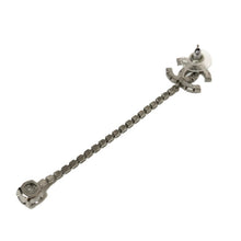 画像をギャラリービューアに読み込む, シャネル CHANEL ロングピアス ココマーク ラインストーン B18S シルバー【中古】