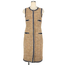 画像をギャラリービューアに読み込む, CHANEL シャネル P34933V25182 ワンピース ツイード ベージュ レディース 【中古】