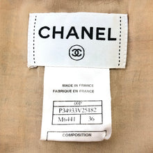 画像をギャラリービューアに読み込む, CHANEL シャネル P34933V25182 ワンピース ツイード ベージュ レディース 【中古】