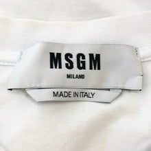 將圖片載入圖庫檢視器 MSGM エムエスジーエム クルーネック メタリックプリント 2841MDM180 半袖Tシャツ コットン ホワイト レディース 【中古】