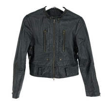 画像をギャラリービューアに読み込む, COMPAGNIA ITALIANA コンパニーアイタリアーナ ライダースジャケット 本革 ブラック レディース 【中古】