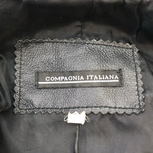 画像をギャラリービューアに読み込む, COMPAGNIA ITALIANA コンパニーアイタリアーナ ライダースジャケット 本革 ブラック レディース 【中古】