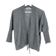 画像をギャラリービューアに読み込む, JIL SANDER ジルサンダー 7分袖 ニット カーディガン カシミヤ/シルク グレー レディース 【中古】
