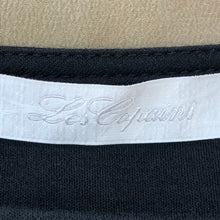 画像をギャラリービューアに読み込む, Les Copains レコパン アームレットスリーブ トップス 半袖 カットソー コットン/シルク ブラック ベージュ レディース 【中古】