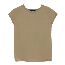 画像をギャラリービューアに読み込む, CIVIDINI チヴィディーニ フレンチスリーブ カットソー コットン ベージュ レディース 【中古】