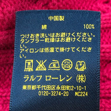 画像をギャラリービューアに読み込む, POLO RALPH LAUREN ポロ・ラルフローレン ペプラム カーディガン コットン ピンク ガールズ 【中古】