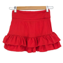 画像をギャラリービューアに読み込む, RALPH LAUREN ラルフローレン フリル スカート コットン レッド ガールズ 【中古】