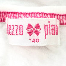 將圖片載入圖庫檢視器 mezzo piano メゾピアノ 半袖Tシャツ コットン ホワイト ガールズ 【中古】
