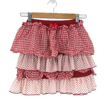 画像をギャラリービューアに読み込む, Shirley Temple シャーリーテンプル フリル スカート コットン レッド ガールズ 【中古】