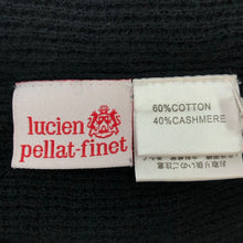 画像をギャラリービューアに読み込む, Lucien Pellat-Finet ルシアンペラフィネ ジップアップフーディ ニット パーカー コットン/カシミヤ ブラック レディース 【中古】
