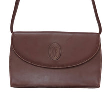 画像をギャラリービューアに読み込む, CARTIER カルティエ マストライン ショルダーバッグ レザー ボルドー レディース 【中古】