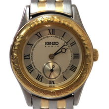 Load image into Gallery viewer, ケンゾー KENZO スモセコ コンビ QZ レディース 腕時計 クオーツ KN 7504【中古】