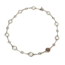 將圖片載入圖庫檢視器 ジョージ ジェンセン Georg Gensen スフィア ローズクォーツ ネックレス チョーカー SV925 ヴィンテージ シルバー【中古】