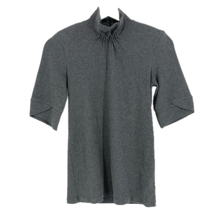 Brunello Cucinelli ブルネロクチネリ ビジュー付き 半袖 ハイネック