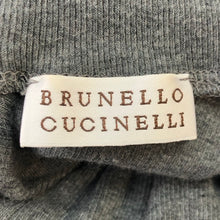 画像をギャラリービューアに読み込む, Brunello Cucinelli ブルネロクチネリ ビジュー付き 半袖 ハイネック カットソー コットン グレー レディース 【中古】