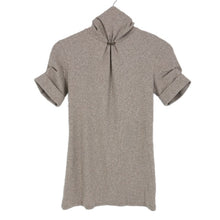 画像をギャラリービューアに読み込む, Brunello Cucinelli ブルネロクチネリ ビジュー付き 半袖 ハイネック カットソー コットン ベージュ レディース 【中古】
