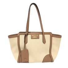 画像をギャラリービューアに読み込む, GUCCI グッチ スウィング 354408 トートバッグ キャンバス アイボリー レディース 【中古】