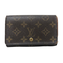 画像をギャラリービューアに読み込む, LOUIS VUITTON ルイ・ヴィトン L字ファスナー ポルトモネ ビエトレゾール 二つ折り財布 モノグラムキャンバス ブラウン レディース 【中古】
