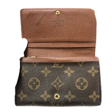 画像をギャラリービューアに読み込む, LOUIS VUITTON ルイ・ヴィトン L字ファスナー ポルトモネ ビエトレゾール 二つ折り財布 モノグラムキャンバス ブラウン レディース 【中古】