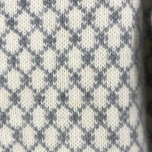 이미지를 갤러리 뷰어에 로드 , バランタイン BALLANTYNE ノーカラージャケット カシミヤ 肩パッド付 サイズ42 XL相当 アイボリー ブルーグレー【中古】