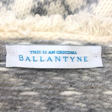이미지를 갤러리 뷰어에 로드 , バランタイン BALLANTYNE ノーカラージャケット カシミヤ 肩パッド付 サイズ42 XL相当 アイボリー ブルーグレー【中古】