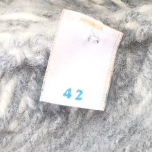 이미지를 갤러리 뷰어에 로드 , バランタイン BALLANTYNE ノーカラージャケット カシミヤ 肩パッド付 サイズ42 XL相当 アイボリー ブルーグレー【中古】