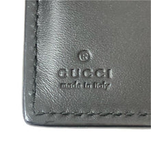 画像をギャラリービューアに読み込む, GUCCI グッチ グッチシマ ニューウェブ コンパクトウォレット 408826 二つ折り財布 レザー ブラック メンズ 【中古】