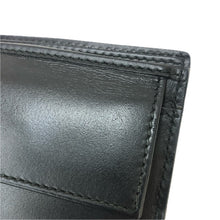 画像をギャラリービューアに読み込む, GUCCI グッチ グッチシマ ニューウェブ コンパクトウォレット 408826 二つ折り財布 レザー ブラック メンズ 【中古】