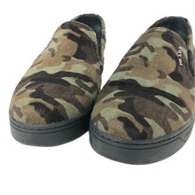 画像をギャラリービューアに読み込む, PRADA プラダ スリッポン ハラコ カーキ系 サイズ36(23cm相当) 【中古】レディース