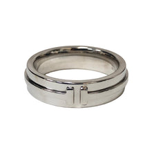 画像をギャラリービューアに読み込む, TIFFANY&Co. ティファニー Tワイドリング リング・指輪 K18ホワイトゴールド ユニセックス 【中古】