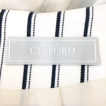 画像をギャラリービューアに読み込む, Selford セルフォード ストライプタックボリューム ロングスカート ホワイト レディース 【中古】