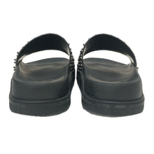 画像をギャラリービューアに読み込む, Christian Louboutin クリスチャンルブタン Pool Fun flat spike sandals 1201293 スパイクサンダル カーフ ブラック メンズ 【中古】