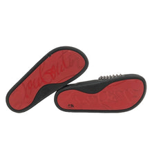 画像をギャラリービューアに読み込む, Christian Louboutin クリスチャンルブタン Pool Fun flat spike sandals 1201293 スパイクサンダル カーフ ブラック メンズ 【中古】
