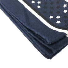 Load image into Gallery viewer, HERMES エルメス カレジェアン140 Fouets et Badines Bandana 鞭とグリップ バンダナ ストール カシミヤ/シルク ネイビー レディース 【中古】
