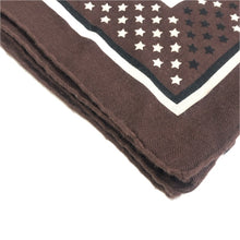 Load image into Gallery viewer, HERMES エルメス カレジェアン140 Fouets et Badines Bandana 鞭とグリップ バンダナ ストール カシミヤ/シルク ブラウン レディース 【中古】