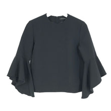 이미지를 갤러리 뷰어에 로드 , Yokochan ヨーコチャン YCB 519 117 フレアスリーブ ブラウス サイズ38 M相当 ブラック レディース 【中古】
