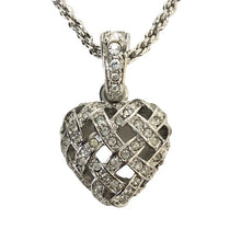 画像をギャラリービューアに読み込む, SWAROVSKI スワロフスキー ネックレス ハートモチーフ アクセサリー シルバー レディース 【中古】
