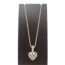 画像をギャラリービューアに読み込む, SWAROVSKI スワロフスキー ネックレス ハートモチーフ アクセサリー シルバー レディース 【中古】