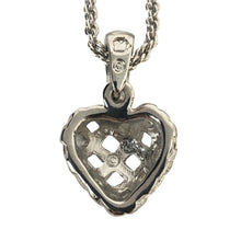 画像をギャラリービューアに読み込む, SWAROVSKI スワロフスキー ネックレス ハートモチーフ アクセサリー シルバー レディース 【中古】