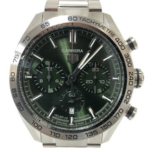 Load image into Gallery viewer, タグホイヤー TAG Heuer カレラ キャリバー ホイヤー02 スポーツクロノグラフ 44mm グリーン メンズ 腕時計 自動巻き CBN2A10 BA06【中古】